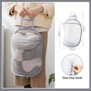 1pc Foldable Laundry Basket Dirty Clothes Bag Toys Storage Basket Net Storage Bags Large Capacity Hamper Organizer Bath Supplies