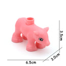Big Size Building Blocks Animal Accessories Farm Figures Pig Rabbit Chicken Duck Dog Cat Bird horse Cow Sheep DIY Toys Gifts