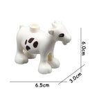 Big Size Building Blocks Animal Accessories Farm Figures Pig Rabbit Chicken Duck Dog Cat Bird horse Cow Sheep DIY Toys Gifts