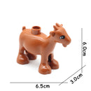 Big Size Building Blocks Animal Accessories Farm Figures Pig Rabbit Chicken Duck Dog Cat Bird horse Cow Sheep DIY Toys Gifts
