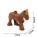 Big Size Building Blocks Animal Accessories Farm Figures Pig Rabbit Chicken Duck Dog Cat Bird horse Cow Sheep DIY Toys Gifts