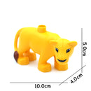 Big Size Building Blocks Animal Accessories Farm Figures Pig Rabbit Chicken Duck Dog Cat Bird horse Cow Sheep DIY Toys Gifts