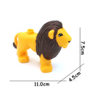 Big Size Building Blocks Animal Accessories Farm Figures Pig Rabbit Chicken Duck Dog Cat Bird horse Cow Sheep DIY Toys Gifts