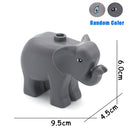 Big Size Building Blocks Animal Accessories Farm Figures Pig Rabbit Chicken Duck Dog Cat Bird horse Cow Sheep DIY Toys Gifts