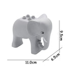 Big Size Building Blocks Animal Accessories Farm Figures Pig Rabbit Chicken Duck Dog Cat Bird horse Cow Sheep DIY Toys Gifts