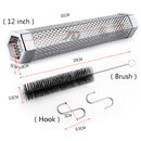 12 Inches Hexagon BBQ Grill Outdoor Camping Smoking Mesh Tube Smoke Generator Stainless Barbecue Pellet Smoker Kitchen Utensils