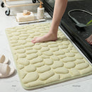 Xiaomi Non-Slip Bath Mat Cobblestone Embossed Bathroom Carpet Shower Room Doormat Memory Foam Absorbent Floor Mat Rugs for Home