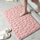 Xiaomi Non-Slip Bath Mat Cobblestone Embossed Bathroom Carpet Shower Room Doormat Memory Foam Absorbent Floor Mat Rugs for Home
