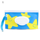 Hot Portable Baby Wet Wipe Pouch Wipes Holder Case Reusable Refillable Wet Wipe Bag Flip Cover Cute Outdoor Portable Tissue Box