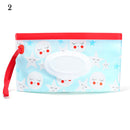 Hot Portable Baby Wet Wipe Pouch Wipes Holder Case Reusable Refillable Wet Wipe Bag Flip Cover Cute Outdoor Portable Tissue Box