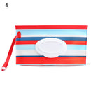 Hot Portable Baby Wet Wipe Pouch Wipes Holder Case Reusable Refillable Wet Wipe Bag Flip Cover Cute Outdoor Portable Tissue Box