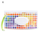 Hot Portable Baby Wet Wipe Pouch Wipes Holder Case Reusable Refillable Wet Wipe Bag Flip Cover Cute Outdoor Portable Tissue Box