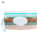 Hot Portable Baby Wet Wipe Pouch Wipes Holder Case Reusable Refillable Wet Wipe Bag Flip Cover Cute Outdoor Portable Tissue Box