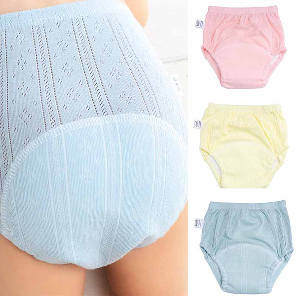 Newborn Training Pants Baby Shorts Solid Color Washable Underwear Boy Girl Cloth Diapers Reusable Nappies Infant Panties