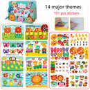 Kid Quiet Busy Book Montessori Baby Educational Toy Pasture Friut Animal Sorting Match Game Baby Sticker Toy for Child Book Gift