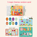 Kid Quiet Busy Book Montessori Baby Educational Toy Pasture Friut Animal Sorting Match Game Baby Sticker Toy for Child Book Gift