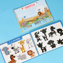 Kid Quiet Busy Book Montessori Baby Educational Toy Pasture Friut Animal Sorting Match Game Baby Sticker Toy for Child Book Gift
