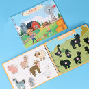 Kid Quiet Busy Book Montessori Baby Educational Toy Pasture Friut Animal Sorting Match Game Baby Sticker Toy for Child Book Gift