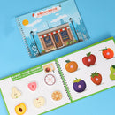 Kid Quiet Busy Book Montessori Baby Educational Toy Pasture Friut Animal Sorting Match Game Baby Sticker Toy for Child Book Gift