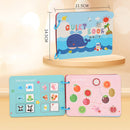 Kid Quiet Busy Book Montessori Baby Educational Toy Pasture Friut Animal Sorting Match Game Baby Sticker Toy for Child Book Gift