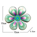 Metal Flower Wall Decor Art Sculpture Outdoor Hanging Ornament Aesthetic Home Room Garden Decoration Accessories Outdoor