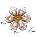 Metal Flower Wall Decor Art Sculpture Outdoor Hanging Ornament Aesthetic Home Room Garden Decoration Accessories Outdoor