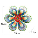 Metal Flower Wall Decor Art Sculpture Outdoor Hanging Ornament Aesthetic Home Room Garden Decoration Accessories Outdoor