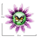 Metal Flower Wall Decor Art Sculpture Outdoor Hanging Ornament Aesthetic Home Room Garden Decoration Accessories Outdoor