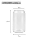 12/20oz Nordic Minimalist Glass Cup Transparent Drinking Utensil Coffee Wine Milk Beer Cola Juice Cold Drinkware Handmade Can