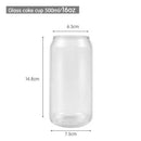 12/20oz Nordic Minimalist Glass Cup Transparent Drinking Utensil Coffee Wine Milk Beer Cola Juice Cold Drinkware Handmade Can