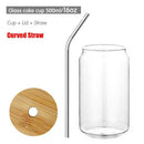 12/20oz Nordic Minimalist Glass Cup Transparent Drinking Utensil Coffee Wine Milk Beer Cola Juice Cold Drinkware Handmade Can