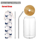 12/20oz Nordic Minimalist Glass Cup Transparent Drinking Utensil Coffee Wine Milk Beer Cola Juice Cold Drinkware Handmade Can