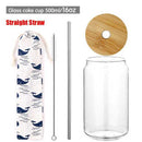 12/20oz Nordic Minimalist Glass Cup Transparent Drinking Utensil Coffee Wine Milk Beer Cola Juice Cold Drinkware Handmade Can