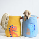 JSWORK Linen Dirty Laundry Basket Storage Toy Organizer for Clothes Home Accessories Bag Decorative Hamper Bin Underwear Large