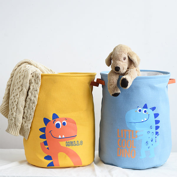 JSWORK Linen Dirty Laundry Basket Storage Toy Organizer for Clothes Home Accessories Bag Decorative Hamper Bin Underwear Large